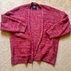 Urban Outfitters red heather oversized cardigan